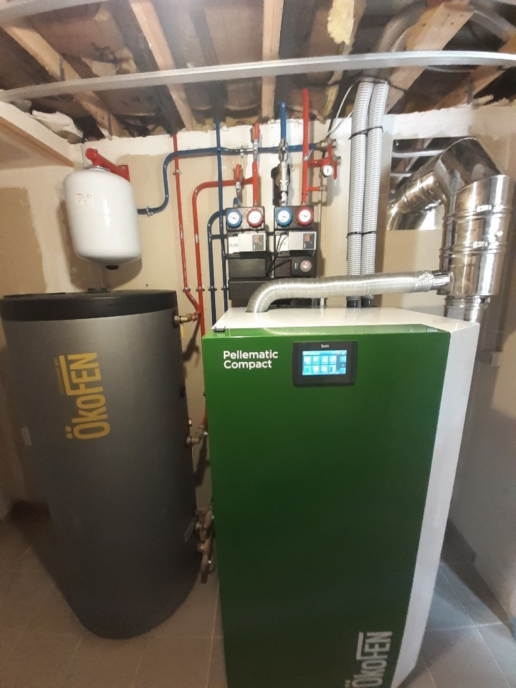 ENTREPRISE RGE- QUALIBOIS - INSTALLATION D'UNE CHAUDIERE OKOFEN PELLEMATIC COMPACT 16 KW GRANULES (SUD LISIEUX) CALVADOS (14) NORMANDIE