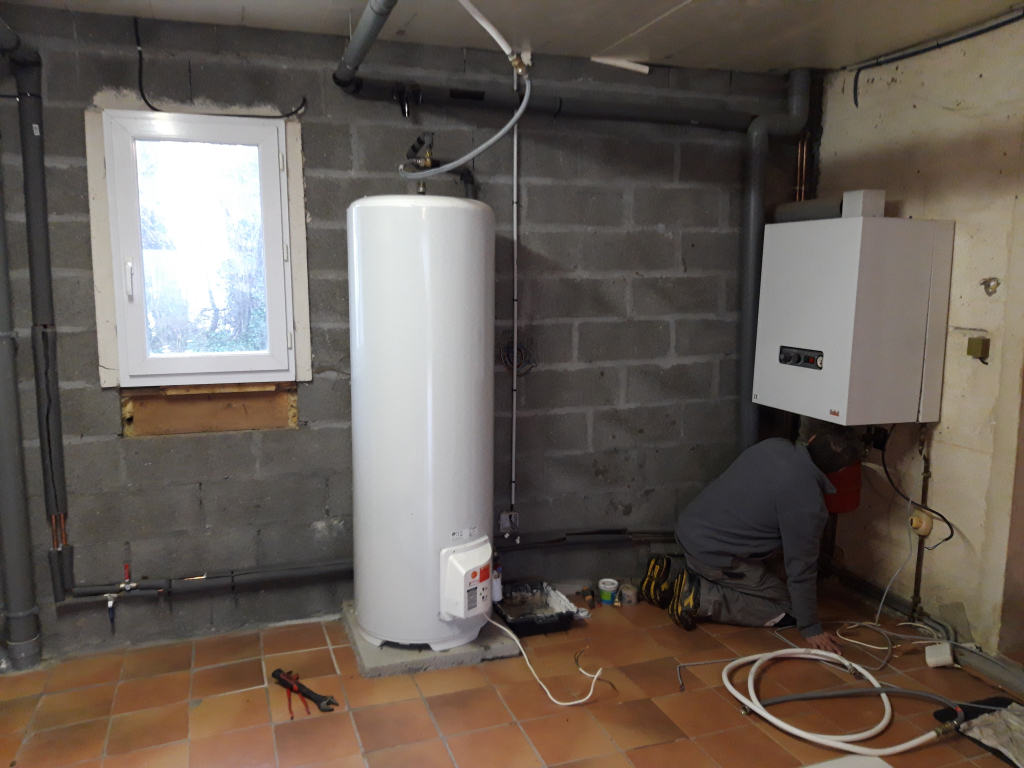 ENTREPRISE RGE- QUALIBOIS - INSTALLATION EN REMPLACEMENT D'UNE CHAUDIERE GAZ HORS CONDENSATION, D'UNE CHAUDIERE OKOFEN PELLEMATIC SMART XS 18 KW GRANULES